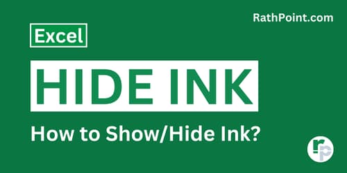 How to Show or Hide Ink in Excel