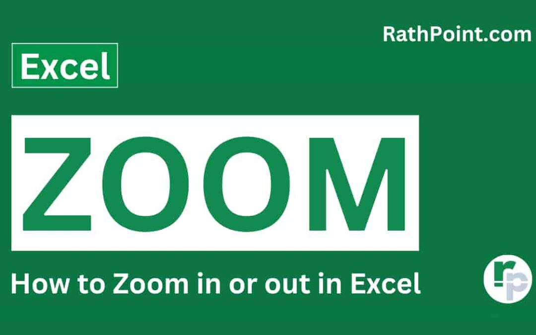 How to Zoom In and Out in Excel (4 ways)