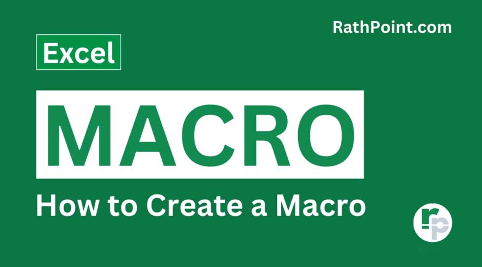 Macro Form Creating How to Create a Macro in Excel (2 ways)