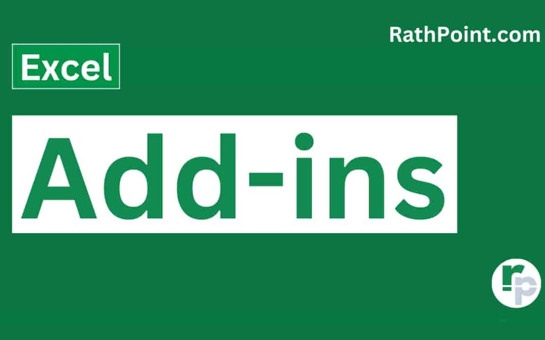 Add or Remove Add-ins in Excel