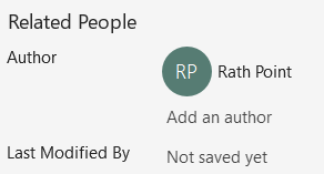 Add an Author in Word Properties