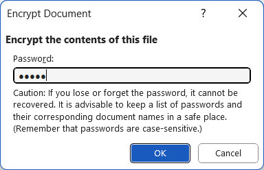 Encrypt Word Document with Password Encrypt Word Document with Password