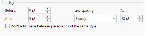 Adjust Line Spacing in Word