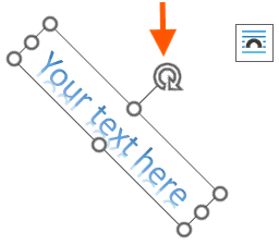 Rotate WordArt in Word