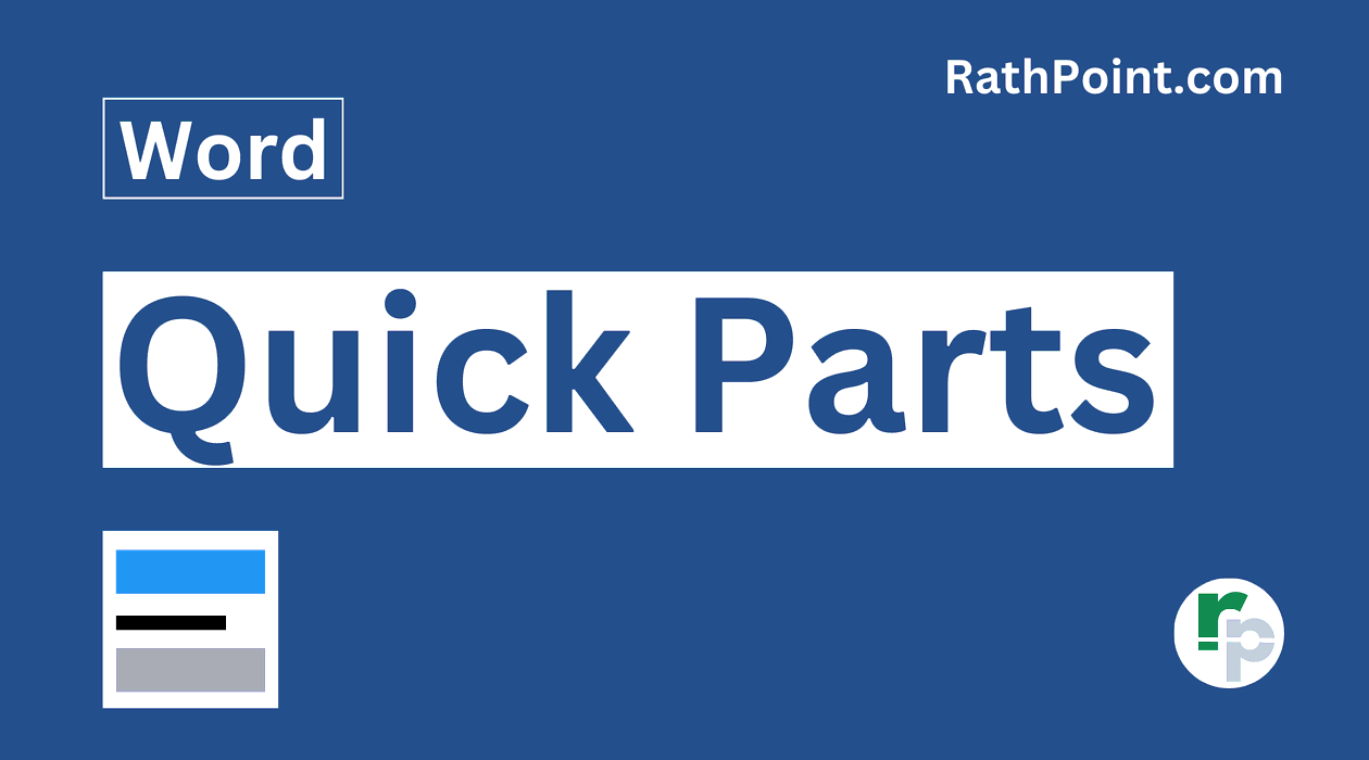 How to use Quick Parts in Microsoft Word
