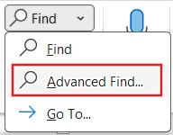 Advanced Find