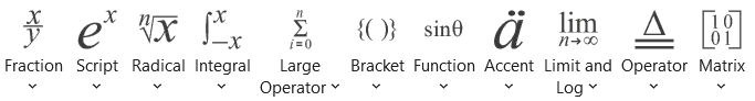 Equation Options Equation Options