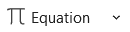 Equation in Microsoft Word