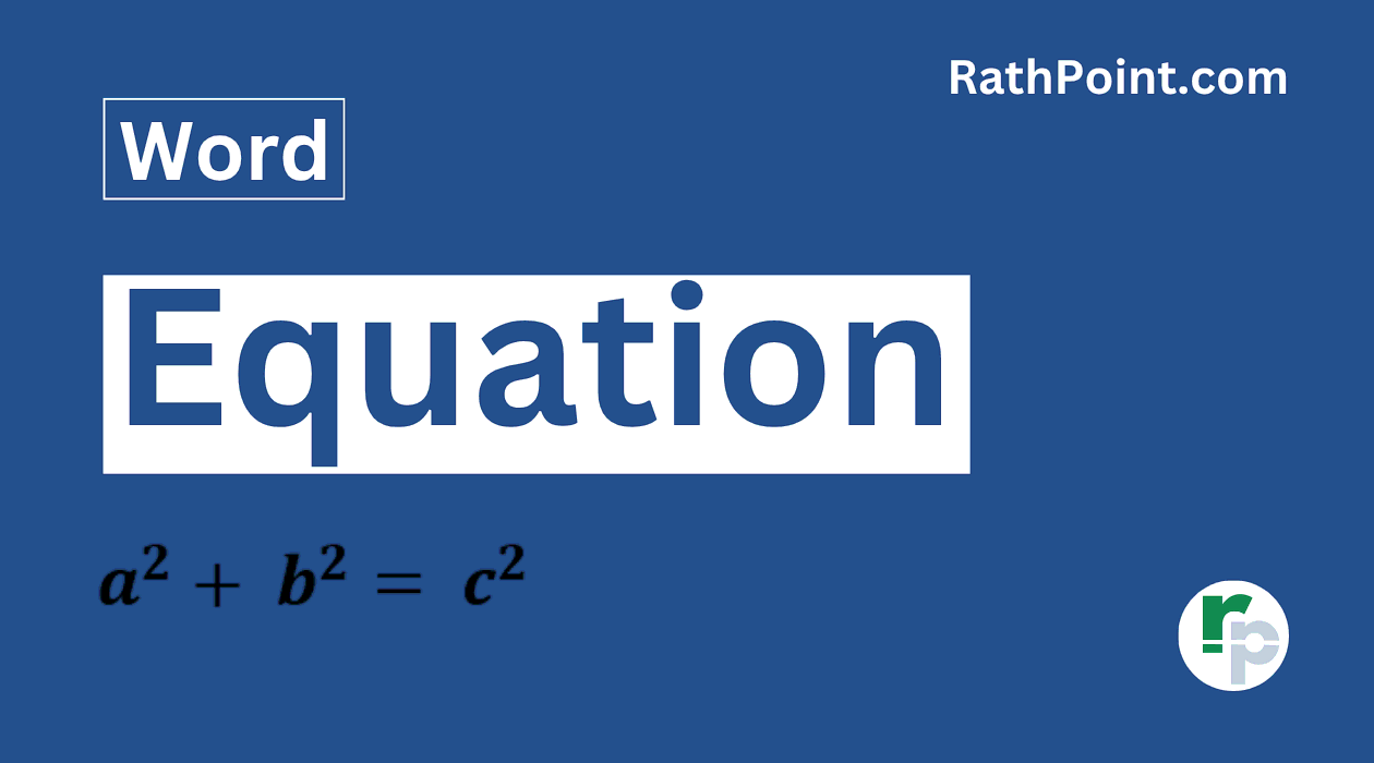 How to Insert Equation in Microsoft Word How to Insert Equation in Microsoft Word