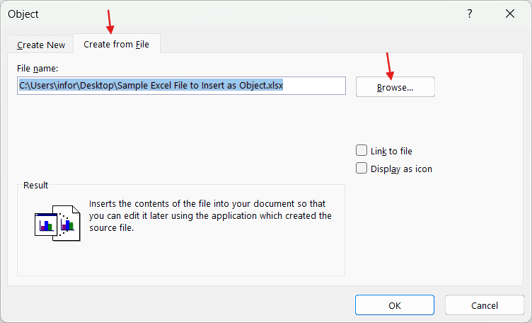 How to Insert Object in Word