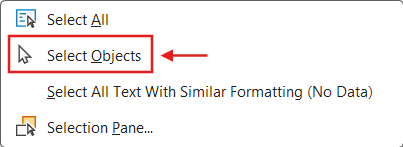 Select Objects in Microsoft Word