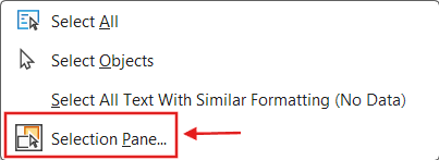 Selection Pane in Word